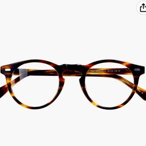 EAREADA Vintage Round Glasses Clear Lens Thick Round Rim Acetate Eyeglasses